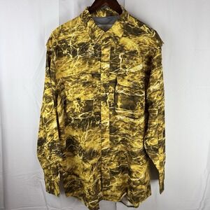 Wohali Outdoors‎ Elements Aqua Long Sleeve Fishing Shirt Men's Large